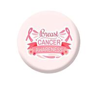 Pink Ribbon Pin Badge for International Breast Cancer Prevention Festival Charity Activity 1 Pc Brooch Breast Cancer Awareness Decorations Pink Ribbon Brooch for (Light Purple, 4.4x4.4x0.3cm)