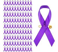 Pink Ribbon Pins 100 Pcs,Cross logo charity event badge Health Awareness Lapel Pin Breast Cancer Awareness Lapel Satin Brooch Pins for Charity Fundraising,Memorials Activity, HIV, Drug Prevention
