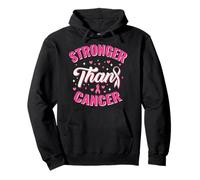 Pink Ribbon Stronger Than Cancer Survivor Fighter Support Pullover Hoodie