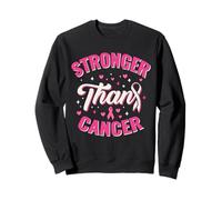 Pink Ribbon Stronger Than Cancer Survivor Fighter Support Sweatshirt