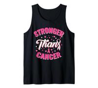 Pink Ribbon Stronger Than Cancer Survivor Fighter Support Tank Top