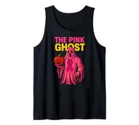 Pink Ribbon The Pink Ghost Cute Women's Spooky Awareness Tank Top