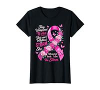 Pink Ribbon Women Girl I'm The Storm Warrior Breast Cancer T-Shirt