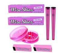 Pink Rolling Paper Bundle Set Christmas Rolling Gift Doob Tube Cone Holder