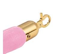 Pink Rope Barrier with Hooks - 60 cm Crowd Control Solution for Hotels Cinemas Weddings and Events - Durable Line Management for Queue Control