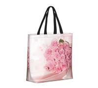 Pink Rose 3 Basic Models Tote Bag With Zipper With Inner Pockets,Laptop Work Tote Bag For Sport,Travel