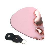 Pink Rose Balloon Heart Printed Guitar pick Guitar Plectrums for Acoustic Guitar Electric Guitar Bass Guitar - Guitar Accessories - 6 Pack 0.71mm