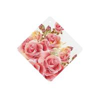 Pink Rose Blossom Printing Fashion Car Air Freshener Cards 10 Pcs Car Scented Hanging Sheets