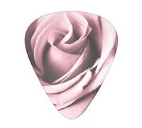 Pink Rose Close Up Printed Guitar Picks,12 Pack Personalized Guitar Picks For Bass Acoustic Guitar Electric Guitar Includes 0.46mm/0.71mm/ 0.96mm