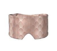 Pink Rose Copper Gray Art Deco Seashells Scales, Full Eye Covers Light Blocking Eye Mask Sleep Eye and Ear Muffs