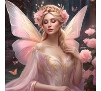 Pink Rose Fairy 200 Piece Jigsaw Puzzles for Adults, Colourful, Fun, Challenging and Brainteasing Adults jigsaw puzzles 200 Pieces, Beautiful Decoration Puzzle