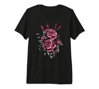 Pink Rose Flower Botanist Garden Flower Rose Premium T-Shirt