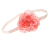 Pink Rose Flower Headband Hair Elastic Hair Band Bandeau Wedding Festival for Women Girls by Glitz4Girlz