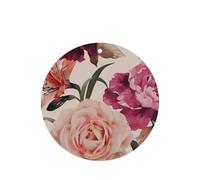 Pink Rose Flower Printing 10 Pcs Air Freshener Cards,Car Scented Hanging Sheets Air Freshener Set For Car Decoration