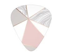 Pink Rose Gold,12 Pcs Guitar Pick,3 Different Thickness Plectrums for Acoustic Guitar Bass Ukulele (0.46mm 0.96mm 0.71mm)