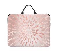 Pink Rose Gold Blush Gold Strokes Stripes Shine, 14 Inch Laptop Sleeve, Notebook Bag Laptop Case Sleeve Briefcase with Handle