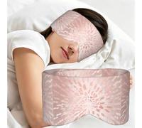 Pink Rose Gold Blush Gold Strokes Stripes Shine, Sleep Mask for Home Travel, Full Eye Covers Light Blocking Eye Mask Sleep Eye and Ear Muffs