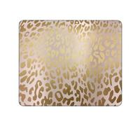 Pink Rose Gold Metallic Steel Leopard Animal Skin, Mouse Pad, Non-Slip Rubber Base Mouse Pad,Waterproof Mouse Mat