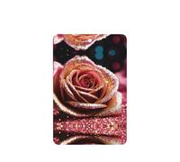 Pink Rose Printing 10 Pcs Car Air Fresheners Cards For Scented Hanging Sheets For Bathroom With Rope