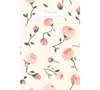 Pink Rose To Do List: An elegant to do list notebook cover featuring soft pastel pink roses and delicate green leaves on a cream background.