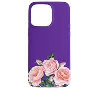 Pink Roses Beautiful Flowers Pretty Floral Botanical Flora Case for iPhone 15 Pro Max