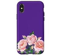 Pink Roses Beautiful Flowers Pretty Floral Botanical Flora Case for iPhone X/XS