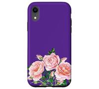 Pink Roses Beautiful Flowers Pretty Floral Botanical Flora Case for iPhone XR