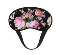 Pink Roses Vintage On Nature Rose, Full Eye Covers Light Blocking Eye Masks Blackout Sleep Eye Muffs