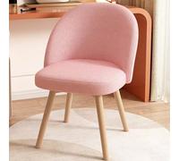 Pink Rotating Makeup Chair with Backrest - Stylish, Comfortable Vanity Stool for Bedroom & Salon, Perfect Furniture for Makeup Artists & Beauty Lovers
