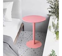 Pink Round Bar Table Cocktail Bistro Table High Top Pub Table for Small Spaces Indoor/Outdoor Coffee Dining Table 40x40 Inches Perfect for Drinks and Gatherings