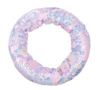 Pink round Cotton Buddha Sound Bowl Cushion Mat for Carrying
