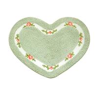 Pink Rug - Absorbent Bath Tub Heart Rugs - Machine Washable Mat for Front Door, Love Love Bath Rugs