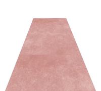 Pink Runner Rug for Kids Room, Soft Low-Pile, Machine Washable Indoor Carpet Mat, Colorfast Accent Tapis for Kitchen, Corridor, Bedroom (100cm x 400cm / 3.3ft x 13ft)