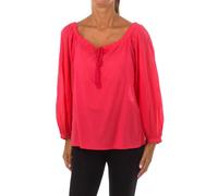 (pink, S) Blusa De Manga Larga Con Cuello Redondo 5dm45q8b7 Para Mujer
