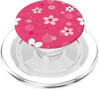 Pink Sakura Cherry Blossom Japanese Floral Pattern PopSockets PopGrip for MagSafe
