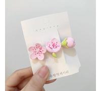 Pink Sakura Peach Blossom Hairpins, Flower Stamens Lotus Tulip Hair Clip Hair Rope Hair Accessories For Women Girls Gift