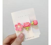 Pink Sakura Peach Blossom Hairpins, Flower Stamens Lotus Tulip Hair Clip Hair Rope Hair Accessories For Women Girls Gift