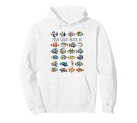 Pink Sands Beach The Bahamas Colorful Fish Design Pullover Hoodie