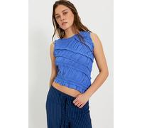 Pink Sands Smocked Top at Free People in Blue Iris, Size: XS - female