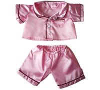 Pink Satin PJ's Clothes Outfit Fits Most 14" - 18" Build-A-Bear and Make Your Own Stuffed Animals