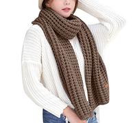 Pink Scarf Winter Multi Colored Kint Feel Pashmina Shawls Wraps Elasticity Light Scarf Warm Scarves Womens Men Long Thick Scarves Knit Couples Scarf Ladies Clothes Sale Clearance