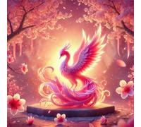 Pink Scenery Phoenix Jigsaw Puzzles for Adults 80 Pieces Hard Difficult Challenging puzzles for adults 80 pcs DIY Decoration Puzzle for Wall Decor Gifts