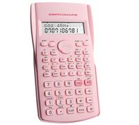 Pink Scientific Calculator with 240 Function Portable Engineering Scientific Function Calculator with Dual-Line Display Hd Screen for Secondary Student Teachers Business Office Home