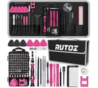 Pink Screwdriver Set with Spudger Tool kit Precision Screwdriver Torx T5 T6 T8 T9 T10 Cross ph00 ph0 Triwing Y000 Pentalobe P2 P5 Repair for iPhone/Macbook/Xbox/PS4/PS5 Switch/Eyeglass/Mobile/Laptop