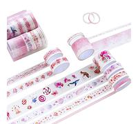 Pink Series Set Handbook Tape Album Diary DIY Decorative Washi Masking Tape. Practical Design