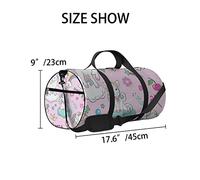 Pink Set of Beautiful Unicorns On The Clouds Sports Bag Tote Bag Waterproof Gym Bag with Shoulder Strap Zipper 2 Side Pockets for Men and Women, Travel and Storage Shoulder Bag.