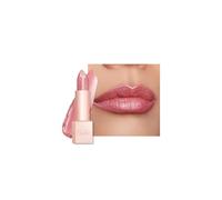 Pink Shimmer Lipstick for Women-Moisture Tinted Lip Balm for Dry Lips, Glitter Surface, Creamy Formula, Hydrating & Smooth, Infused with Shea Butter,