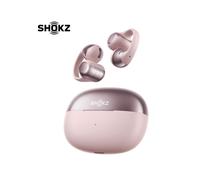 (Pink) Shokz OpenDots ONE Clip-On Open-Ear Earbuds - Lightweight True Wireless Headphones