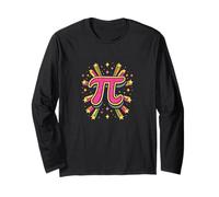 Pink Shooting Star Pi - Kawaii Math Science Art Long Sleeve T-Shirt