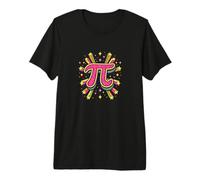 Pink Shooting Star Pi - Kawaii Math Science Art Premium T-Shirt